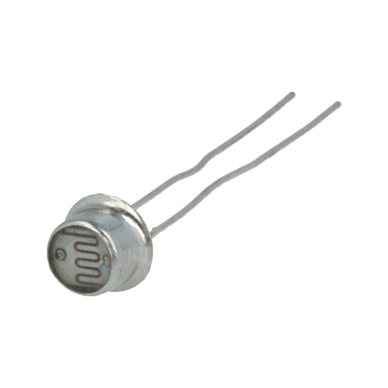 Fotorezistor; 90mW; 5÷10kΩ; 540nm; THT; 100VDC; ØLED: 5,5mm Fotorezistor; 90mW; 5÷10kΩ; 540nm; THT; 100VDC; ØLED: 5,5mm