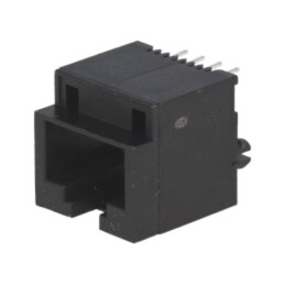 Conector: RJ45; soclu; PIN: 8; cu salt; aurit; Dispunere: 8p8c; THT