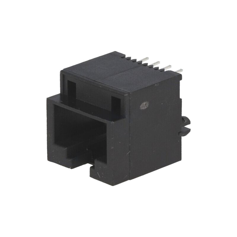 Conector: RJ45; soclu; PIN: 8; cu salt; aurit; Dispunere: 8p8c; THT Conector: RJ45; soclu; PIN: 8; cu salt; aurit; Dispunere: 8p8c; THT