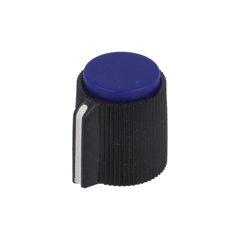 Buton rotativ; cu indicator; plastic; Øax: 6,35mm; Ø13x15mm Buton rotativ; cu indicator; plastic; Øax: 6,35mm; Ø13x15mm