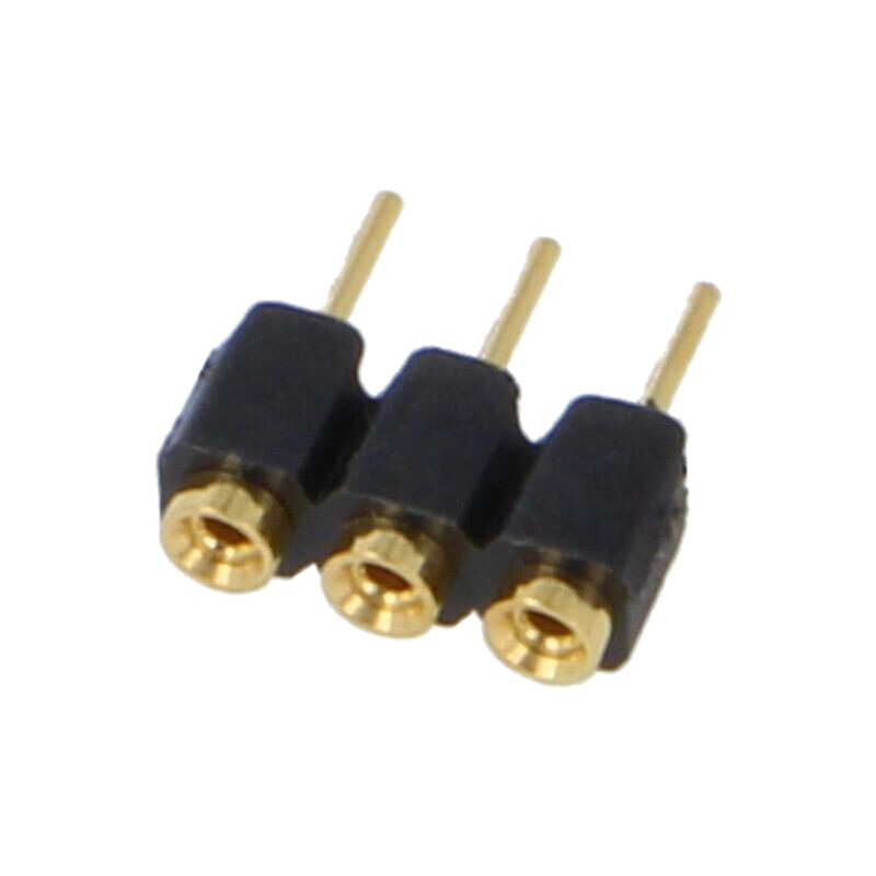 Conector: şiruri pini; soclu; mamă; PIN: 3; drept; 2,54mm; THT; 1x3 Conector: şiruri pini; soclu; mamă; PIN: 3; drept; 2,54mm; THT; 1x3