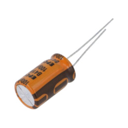 Condensator: electrolitic; THT; 100uF; 100VDC; Ø12,5x20mm; ±20%
