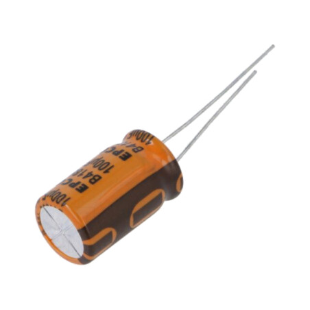 Condensator: electrolitic; THT; 100uF; 100VDC; Ø12,5x20mm; ±20%