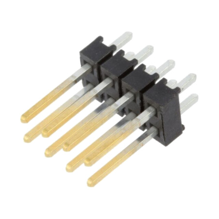 Conector: şiruri pini; şir pini; tată; PIN: 8; drept; 2,54mm; THT