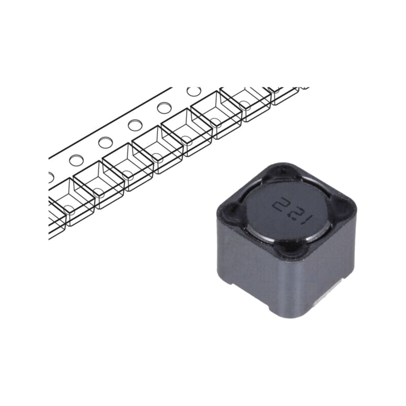 Inductor: fir; SMD; 220uH; 1,5A; 300mΩ; ±20%; 12x12x10mm; -40÷125°C Inductor: fir; SMD; 220uH; 1,5A; 300mΩ; ±20%; 12x12x10mm; -40÷125°C