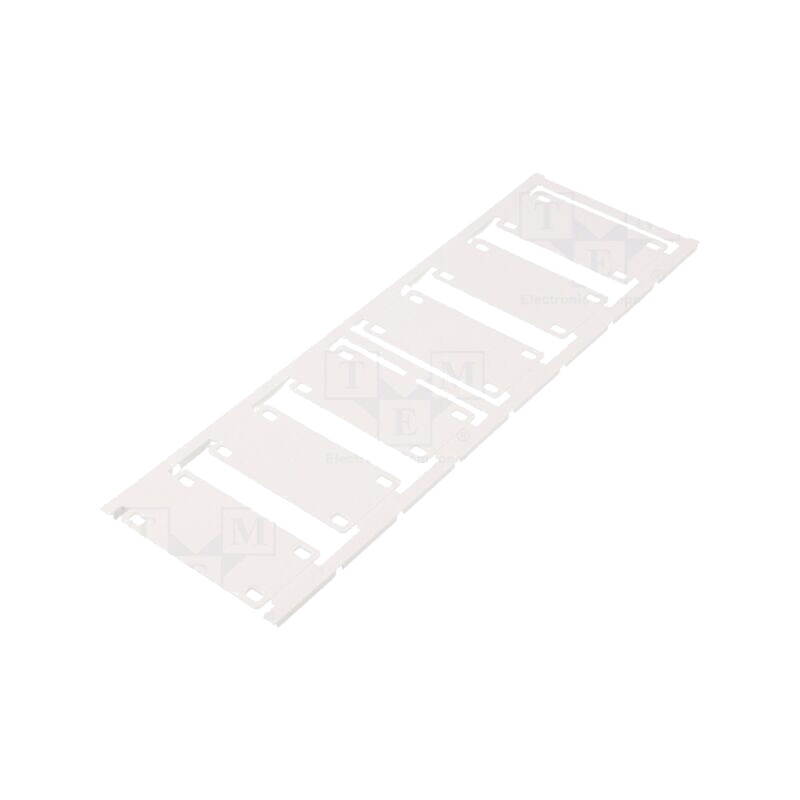 Etichetă; 7÷40mm; poliamidă 66; albă; -40÷100°C; UL94V-2; H: 60mm