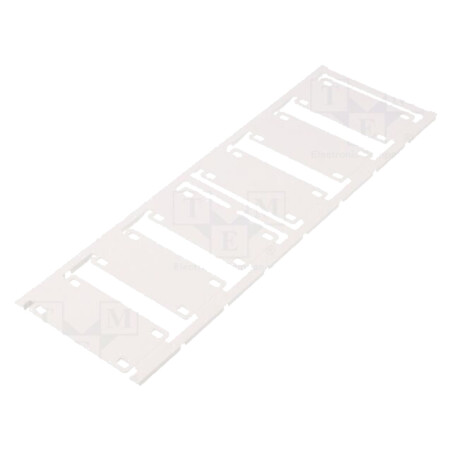 Etichetă; 7÷40mm; poliamidă 66; albă; -40÷100°C; UL94V-2; H: 60mm