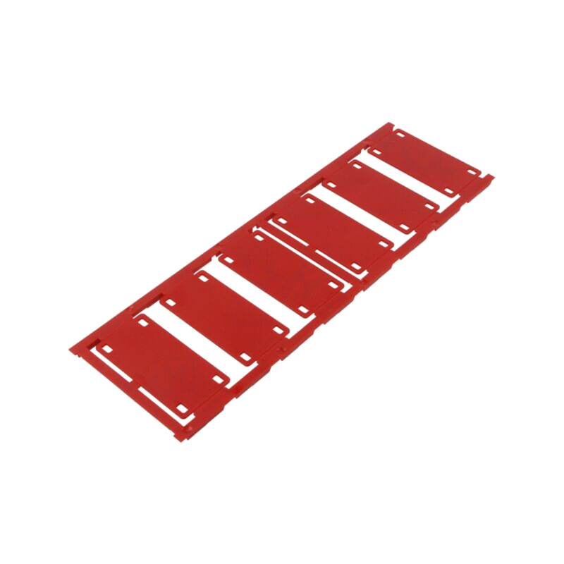 Etichetă; 7÷40mm; poliamidă 66; roşie; -40÷100°C; UL94V-2; H: 60mm Etichetă; 7÷40mm; poliamidă 66; roşie; -40÷100°C; UL94V-2; H: 60mm