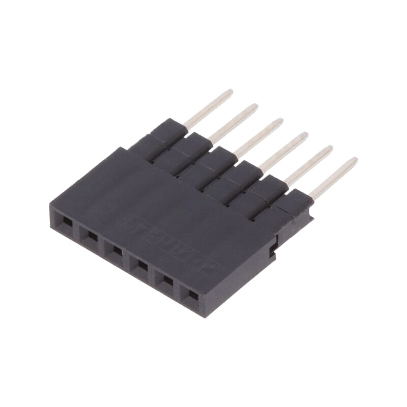 Conector: şiruri pini; soclu; mamă; PIN: 6; drept; 2,54mm; THT; 1x6