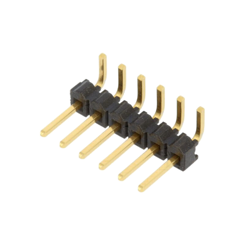 Conector: şiruri pini; şir pini; tată; PIN: 6; în unghi 90°; 2,54mm