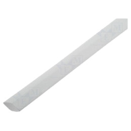 Manşon termocontractabil; fără adeziv; 2: 1; 12,7mm; L: 1m; albă