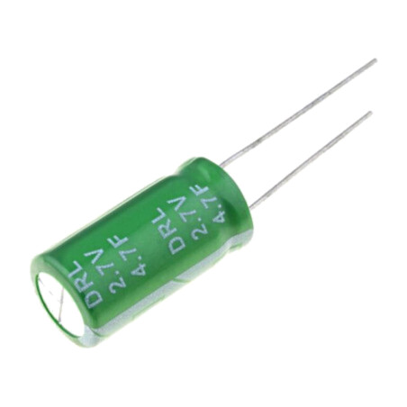 Supercondensator; THT; 4,7F; 2,7VDC; ±20%; Dim.carcasă: Ø10x20mm