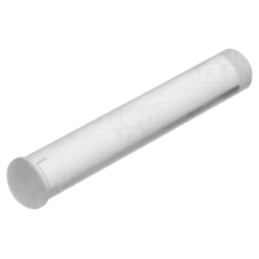 Tub pentru LED-uri; Ø3mm; Lung: 19mm; rotund; drept