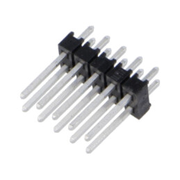 Conector: şiruri pini; şir pini; tată; PIN: 10; drept; 2,54mm; THT