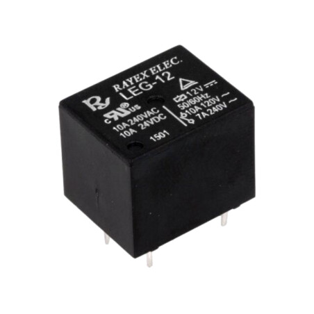 Releu: electromagnetic; SPDT; Ubobină: 12VDC; Icontacte max: 10A