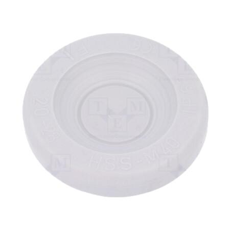 Manşon; Øorif.mont: 40mm; elastomer termoplastic TPE; gri; IP67
