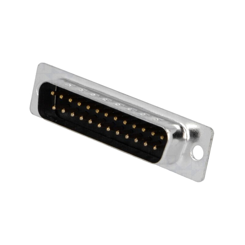 D-Sub; PIN: 25; mufă; tată; pe cablu; lipire; Placare: aurit D-Sub; PIN: 25; mufă; tată; pe cablu; lipire; Placare: aurit