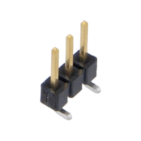 Conector: şiruri pini; tată; PIN: 3; 2,54mm; aurit; SMT; şir pini