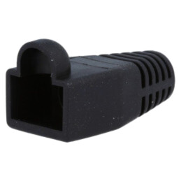 Protecţie mufă RJ45; 6mm; neagră