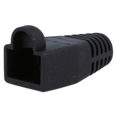 Protecţie mufă RJ45; 6mm; neagră
