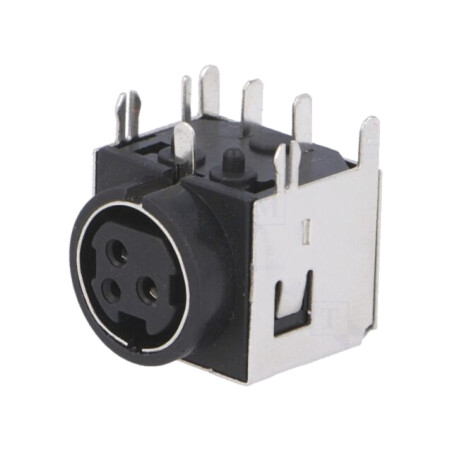 Conector: alimentare DC; soclu; mamă; PIN: 3; ecranat; THT; 30VDC