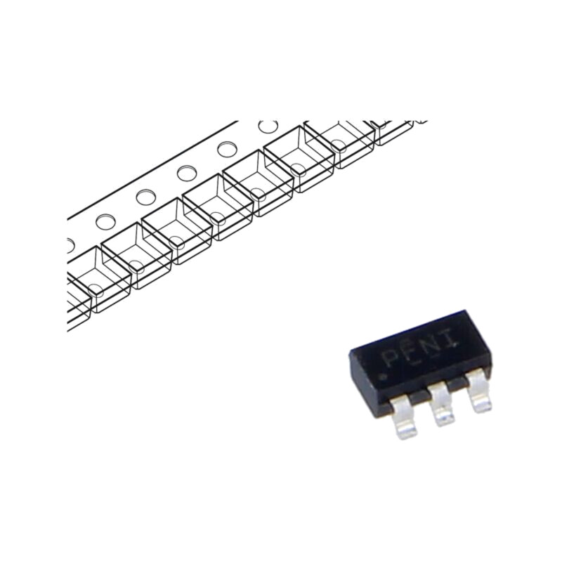 PMIC; convertor DC/DC; Uintr: 1,6÷5,5V; 0,06A; SOT23-5; SMD; 250kHz PMIC; convertor DC/DC; Uintr: 1,6÷5,5V; 0,06A; SOT23-5; SMD; 250kHz
