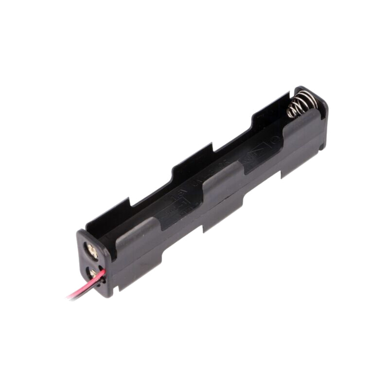 Suport; AA,R6; Nr.bat: 4; cabluri; neagră; 150mm Suport; AA,R6; Nr.bat: 4; cabluri; neagră; 150mm