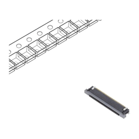 Conector: FFC/FPC; orizontală; PIN: 30; contacte inferioare,ZIF