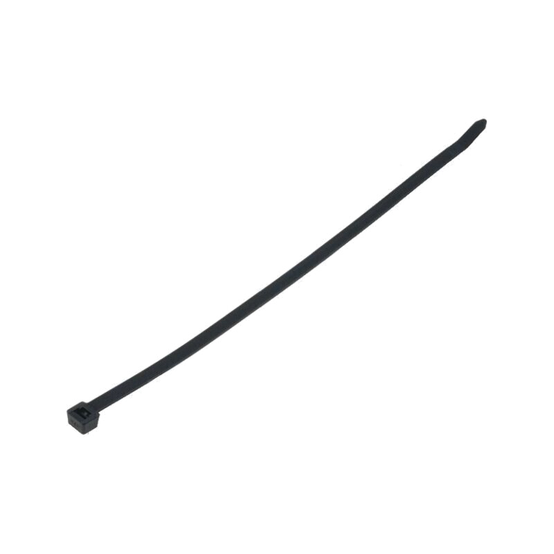 Colier de strângere; L: 300mm; W: 7,6mm; neagră; poliamidă; 535N