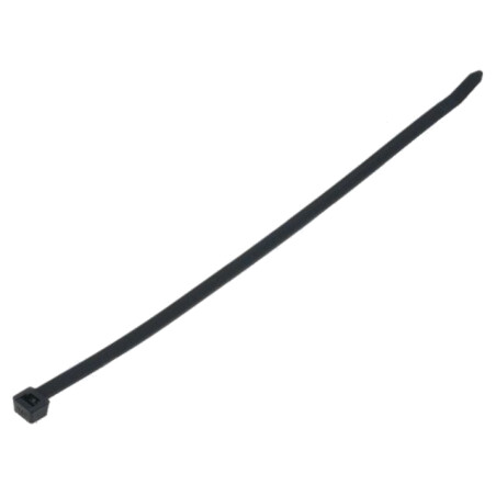Colier de strângere; L: 300mm; W: 7,6mm; neagră; poliamidă; 535N
