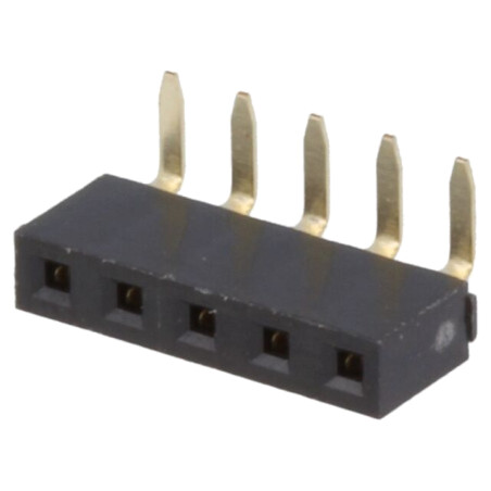 Conector: şiruri pini; soclu; mamă; PIN: 5; în unghi 90°; 2,54mm