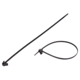 Colier de strângere; L: 305mm; W: 4,7mm; neagră; poliamidă; 135N