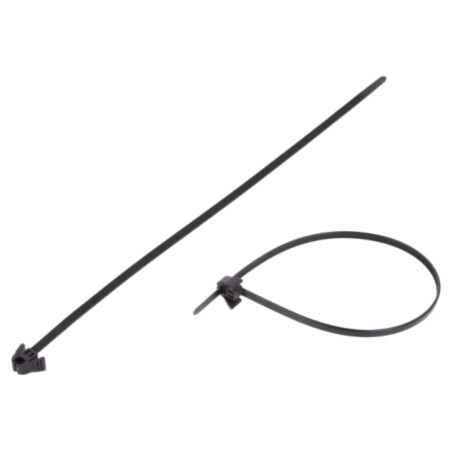 Colier de strângere; L: 305mm; W: 4,7mm; neagră; poliamidă; 135N