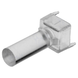 Tub pentru LED-uri; Ø3mm; Lung: 11,43mm; rotund; drept,pentru PCB