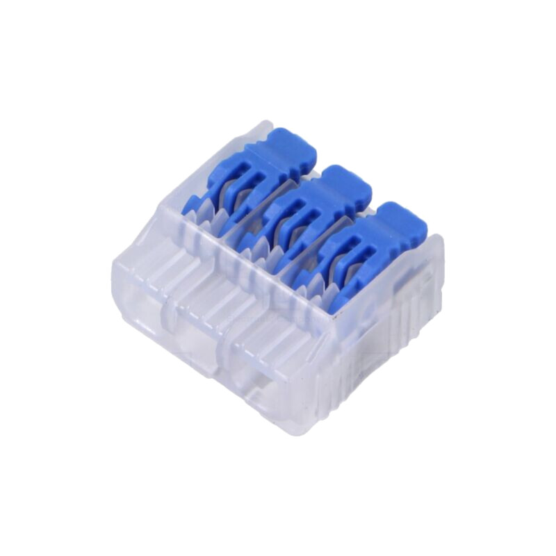 Cu eliberare rapidă; bornă cu arc; 0,14÷4mm2; 600V; 32A; pe cablu Cu eliberare rapidă; bornă cu arc; 0,14÷4mm2; 600V; 32A; pe cablu