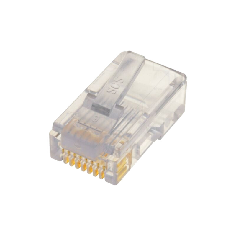 Conector: RJ45; mufă; PIN: 8; Dispunere: 8p8c; pe cablu; IDC,crimpat
