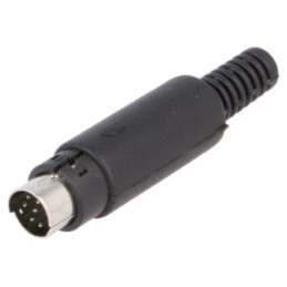 Conector: DIN mini; mufă; tată; PIN: 8; lipire; pe cablu