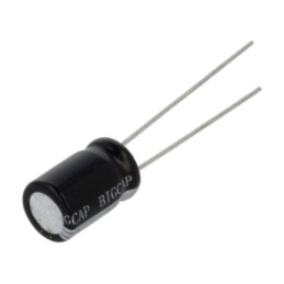 Supercondensator; THT; 1F; 2,8VDC; Ø8x13mm; 200mΩ; -40÷65°C