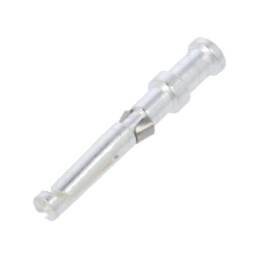 Pin; mamă; aliaj cupru; argintat; 1mm2; 18AWG; în vrac; crimpat
