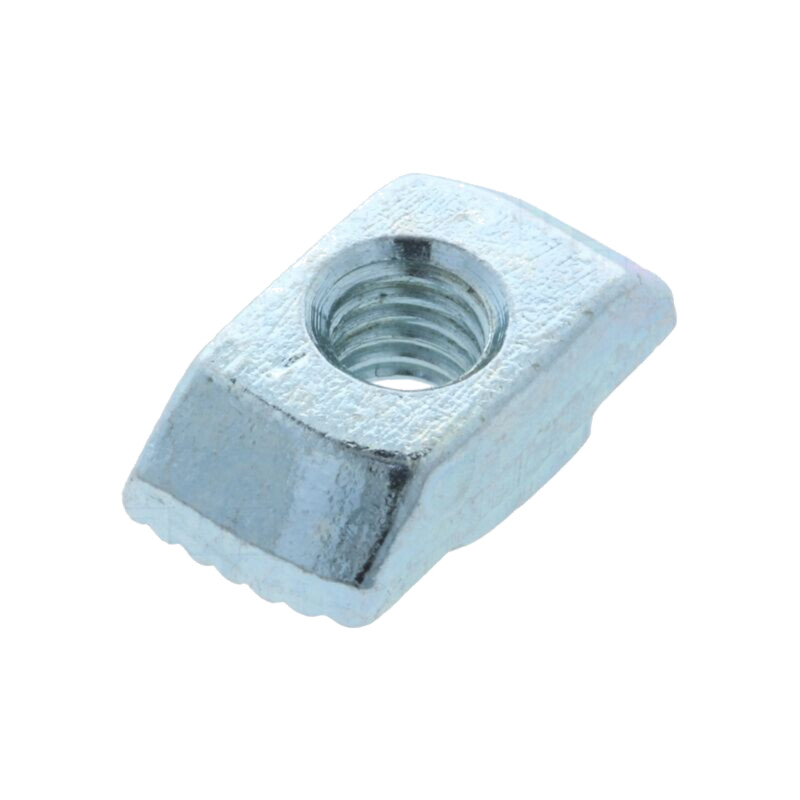 Piuliţă; pt.profile; Lăţime cant: 10mm; oţel; zinc; în T; Filet: M6 Piuliţă; pt.profile; Lăţime cant: 10mm; oţel; zinc; în T; Filet: M6