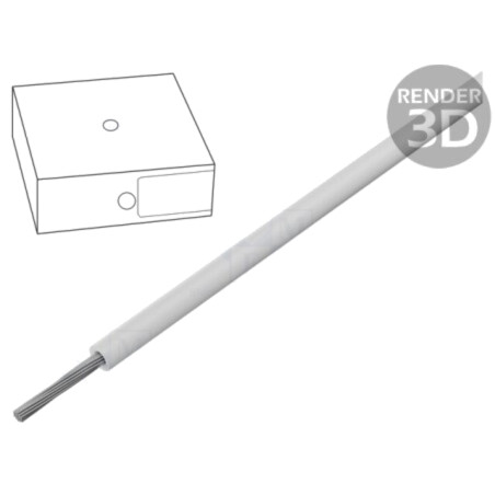 Cablu; ÖLFLEX® HEAT 125 SC; 1x0,5mm2; litat; Cu; alb; -55÷125°C