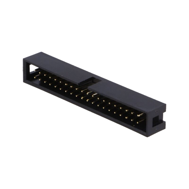 Conector: IDC; soclu; tată; PIN: 40; drept; THT; aurit; 2,54mm; neagră Conector: IDC; soclu; tată; PIN: 40; drept; THT; aurit; 2,54mm; neagră