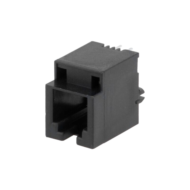 Conector: RJ9; soclu; PIN: 4; cu salt; aurit; Dispunere: 4p4c; THT Conector: RJ9; soclu; PIN: 4; cu salt; aurit; Dispunere: 4p4c; THT