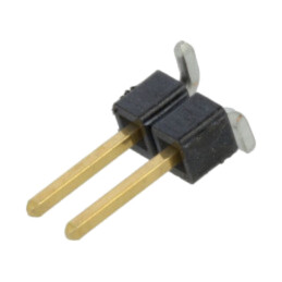 Conector: şiruri pini; tată; PIN: 2; 2,54mm; aurit; SMT; şir pini