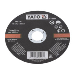 Disc de tăiere; Ø: 125mm; Øorif: 22mm; Gr.disc: 1,2mm; metal,oţel