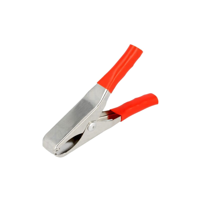 Bornă crocodil; 15A; Capacitate prindere: max.19mm; roşie Bornă crocodil; 15A; Capacitate prindere: max.19mm; roşie