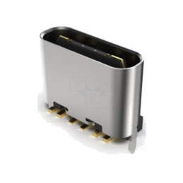 Conector: USB C; soclu; SMT; PIN: 6; verticală; top board mount; 3A