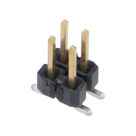 Conector: şiruri pini; tată; PIN: 4; 2,54mm; aurit; SMT; şir pini