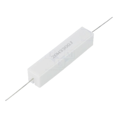 Rezistor: bobinat; cu ciment; THT; 330Ω; 20W; ±5%; Ø0,8x35mm