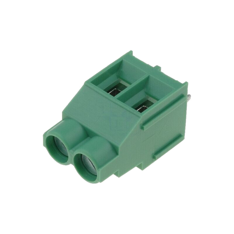 Regletă de conexiuni pt.PCB; în unghi 90°; 6,35mm; piste: 2; 4mm2